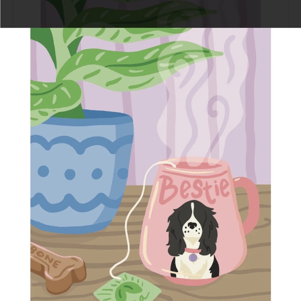 Pink Picasso Paint by Number Self Care Series “Spill The Tea”
